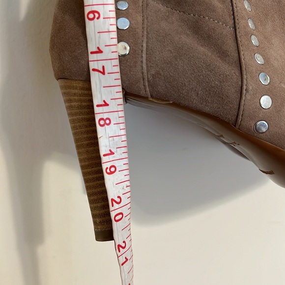 Aquatalia Stilleto heels Elegant Tan Knee-High Women's Boots size 8.5 New no box - Picture 3 of 13